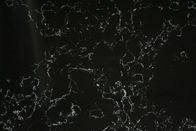 Pierre artificielle noire de quartz de 20MM pour le dessus de vanité de cuisine de quartz